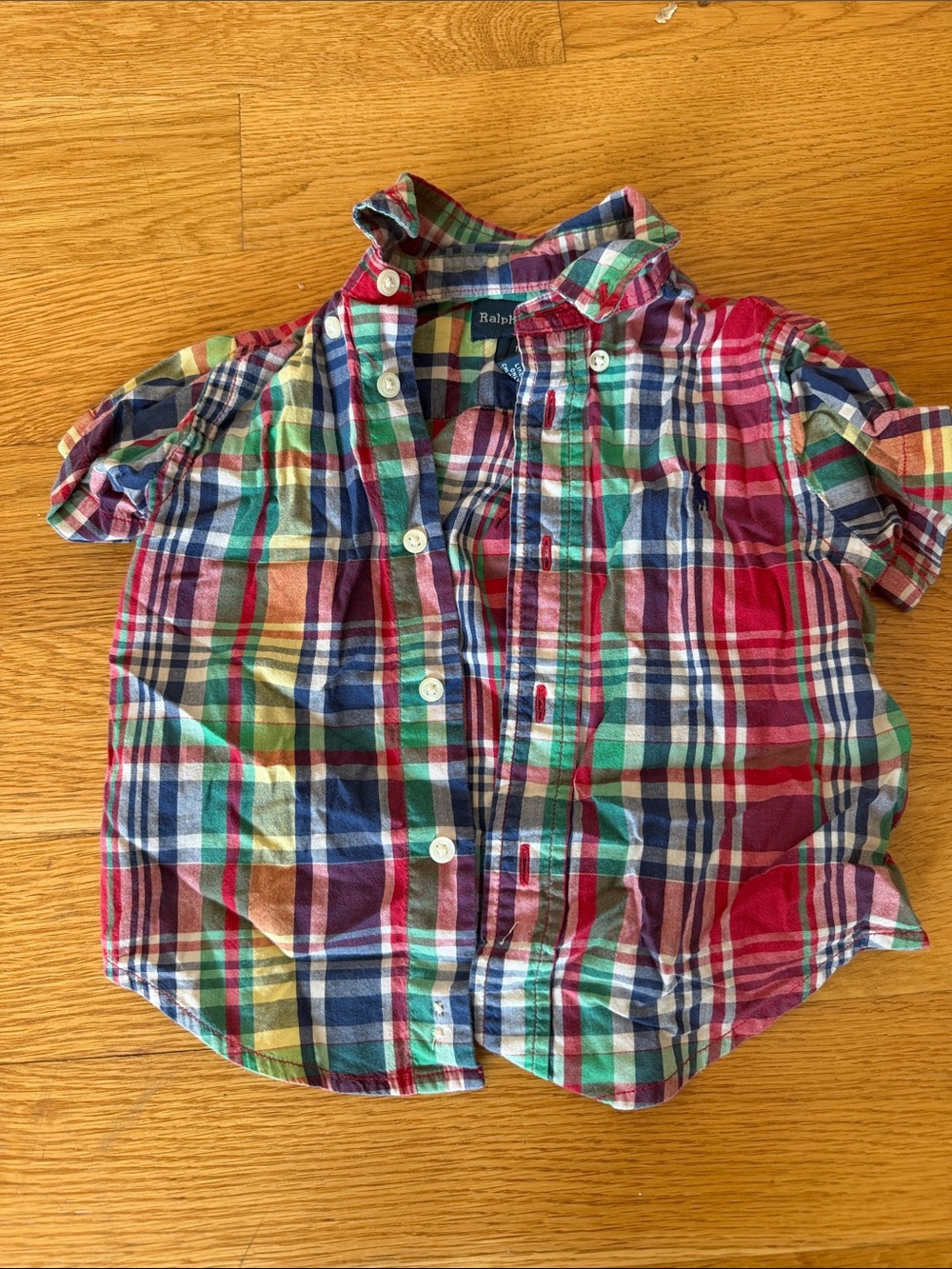 Ralph Lauren Toddler Multicolored Plaid Button-Up Shirt